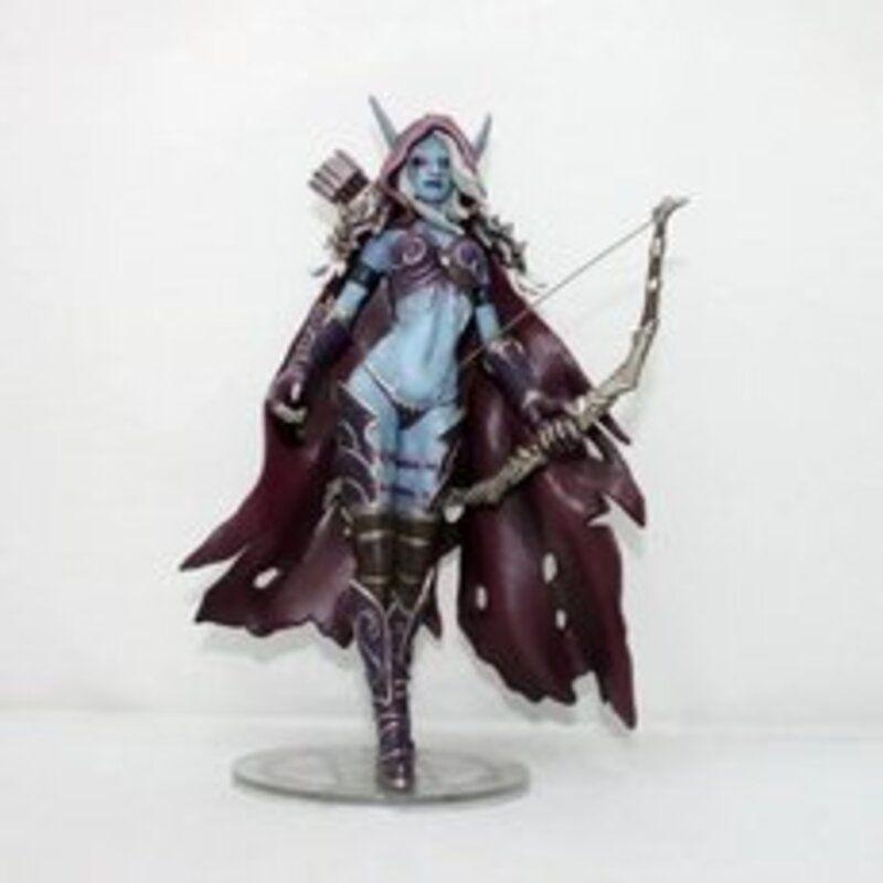 World Of Warcraft Sylvanas 7in Modelo Rainha Decoração Manual do Jogo