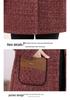Mink Velvet Cotton Padded Jacket for Middle-aged Women - Autumn/Winter Plus Velvet Thickened Wool Coat
