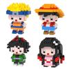 6Cm High Particle Building Blocks Assembly Toys Mini Desktop Ornaments Room Decoration Halloween Christmas Anime Cartoon Kawaii