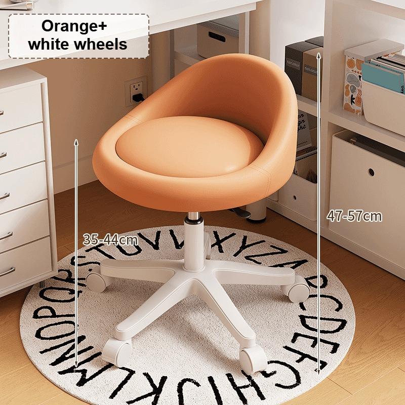 Makeup Chair for Girls, Soft-back Dressing Stool, Cream Style Manicure Chair, Simple Household Makeup Stool.