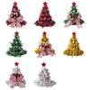 Festival Santa Hat Tree Toppers Ornament Easy Setups No Tools Required Efficient Fabric Plastic Christmas Decors for Indoor Outdoors