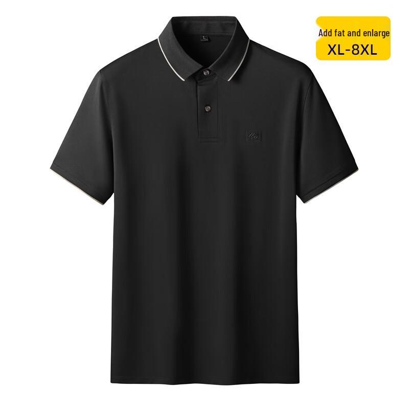Men's Plus Size Summer Short Sleeve Polo Shirt