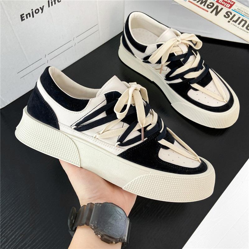 Mode Herren Freizeit-Sneakers Plateau Personalisiertes Design Sport Laufschuhe Skateboard Flats Sneakers Gemischte Farben Schuhe für Herren