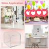 60pcs Transparent Acrylic Boxes with Lids Small Clear Containers 4.5x4.5x4.5cm Square Display Cases Storage Earring Jewelry Bead