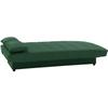 3-seater Click Clack Bench - 100% Cotton Fabric Green - Contemporary Style - L 190 X D92 Cm - MILA