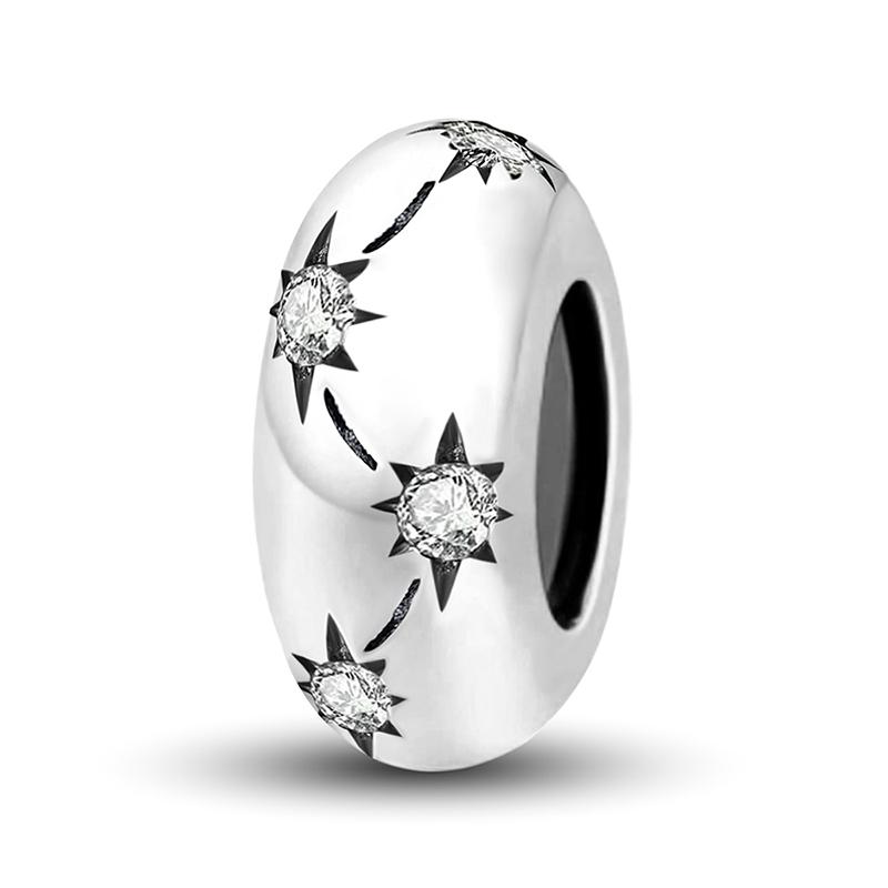 Copper Cute Star Moon Series Charms Beads Fit Diy Bracelet Bangle Making Gift Of High Quality Jewelry For Womens