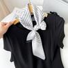 Korean Decorative Scarf Scarf Summer Scarf Square Scarf High-end Thin Style Xiliya Printed Square Scarf Tied Hair Strap