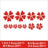 11pcs Sakura Car Stickers DIY Auto Fender Body Bumper Cover Scratch Decoration Flower Vehicle Accessories Durable Vinyl Decals