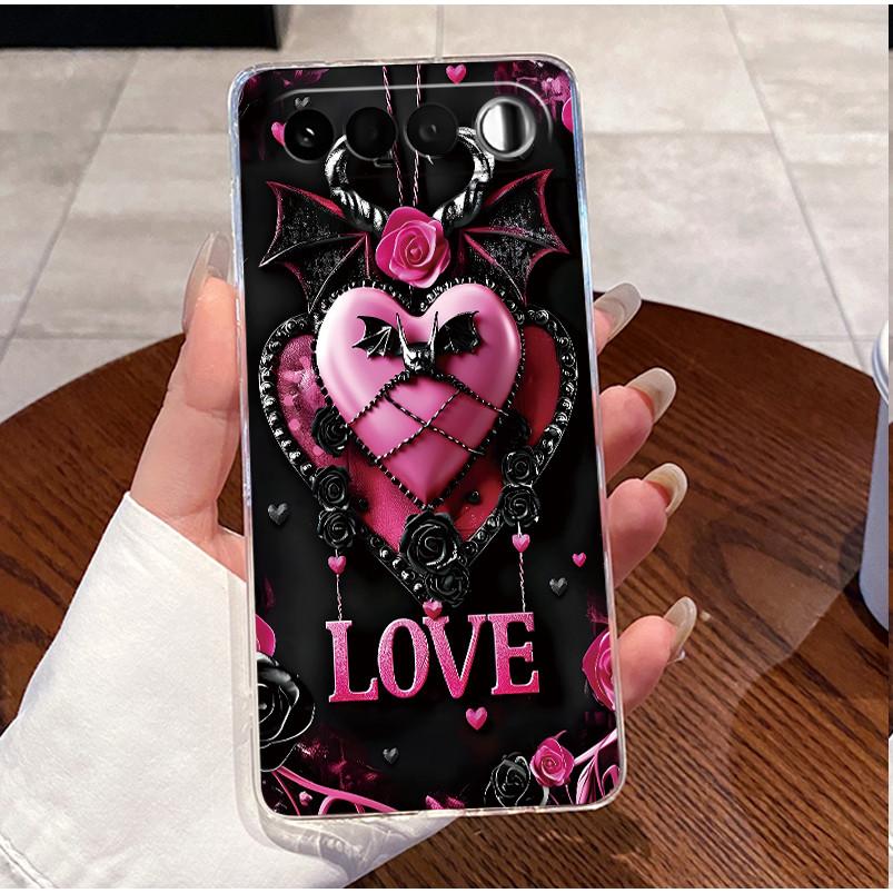 For Realme 16 5G RMX5171 Case Clear Luxury Cute Love Rabbit Funny Pattern TPU Soft Silicone Back Cover For Realme16 2026 Casing