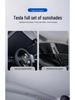 Tesla Model 3/Y/S Sun Visor: Opaque Sunshade for Front Windshield & Side Windows, Privacy Protection for Camping.