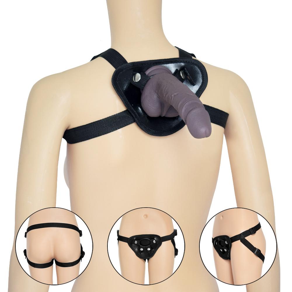 Nositelné dildo Sexuální hračky pro dospělé Popruh na penis Realistické Dick Pegging Femdom Ženy Top Muži Spodní část Fourth Love Anální kolík