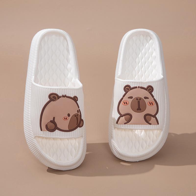 CM thick bottom EVA cool slippers men and women summer couple fashion home cute cartoon outer wear TEMU