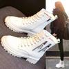 Inner Heightening Martin Boots Women's Shoes New Versatile Thermal Short Boots Autumn and Winter Velvet Snow Boots