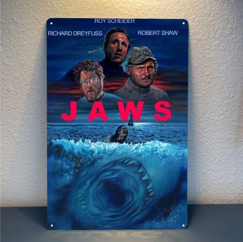 Jaws Retro Horror Movie Metal Poster Tin Sign  20x30cm PlateAluminum 20x30cm（7.8x11.8inch）