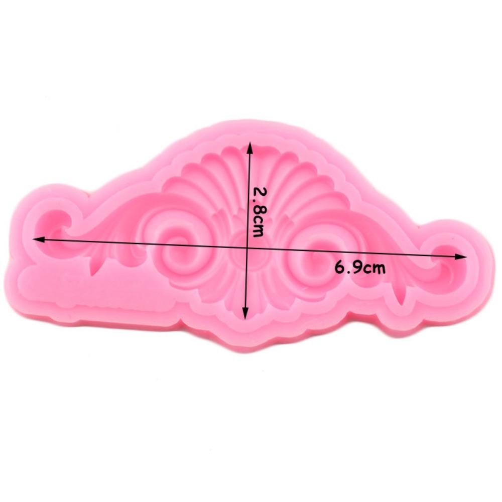 Moule en silicone en relief de fleurs pour décoration de gâteaux, bordures de gâteaux, moules à fondant, outils de décoration de gâteaux, moules à pâte à modeler au chocolat et à la pâte polymère