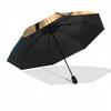 1pc Butterfly Moonlight Automatic Folding Umbrella - Compact Travel Umbrella with Auto Open/Close 8-Rib Heavy-Duty Shaft for Women/Men -l044