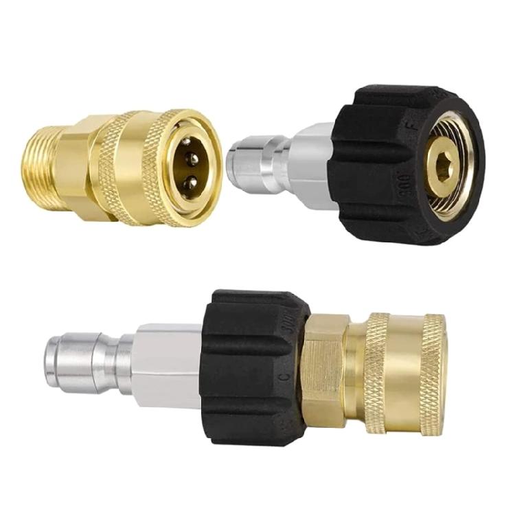 Quick Connector Pressure Washer Adapter 3/8'' Release Set Nozzle Fitting Supplie