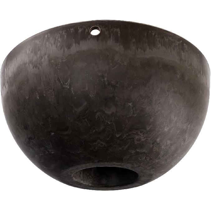 DEAYOU 2 Pack Resin Hanging Planters for Indoor Plants, 10" Hanging Flower Pots with Drainage Holes, Hanging Baskets with Chain and Hook for Garden,