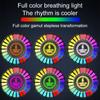 Car Music Rhythm Light RGB LED Music Car Vent Light APP Sound Activated Led Lights Control Air Freshener Ambient Light