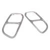 Stainless Steel Silver Exhaust Pipe Cover for 2014-2018 BMW X5 with Four-Outlets.
