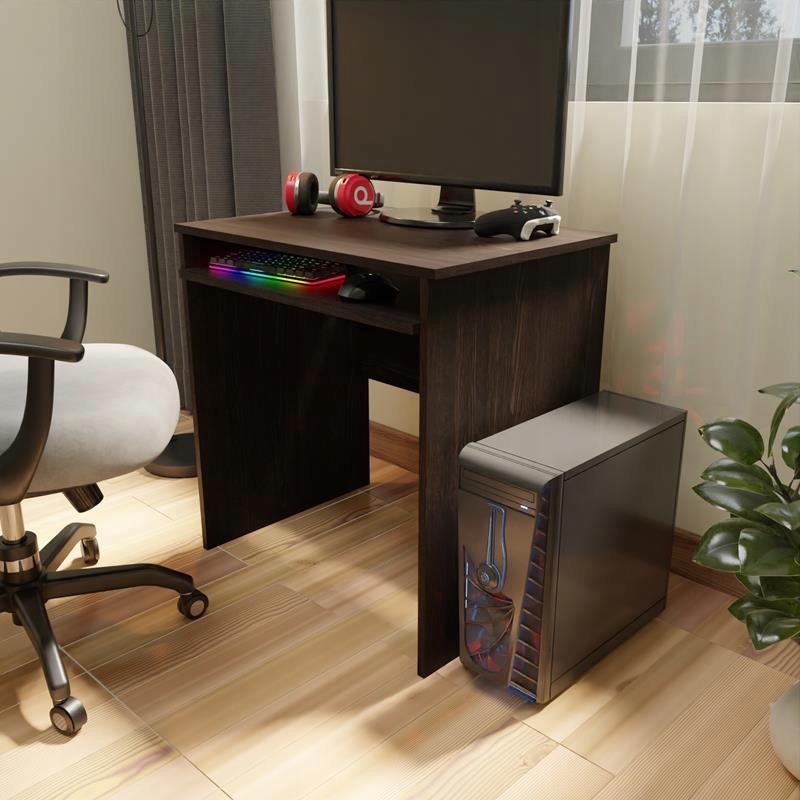 Ex3 Wenge Computer Desk With Keyboard Shelf