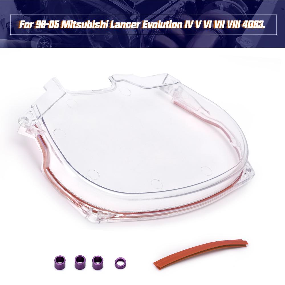 Mitsubishi 4G63 EVO4-8 Clear Lightweight Pulley Timing Gear Cover