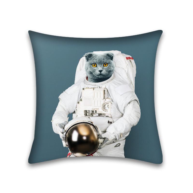 Cute Cat Pillowcase Anime Cartoon Cushion Cover Sofa Home Decor Home Office Pillowcase 45x45cm