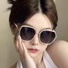 New Oversized Frame Sunglasses Women Vintage Fashion Bling Sun Glasses For Women Trend Eyeglasses Protect Outdoor Eyewear UV400