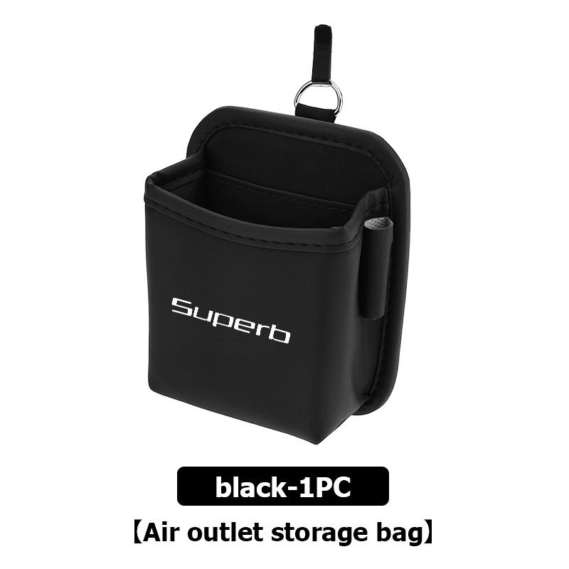 AAAJE1 For Skoda Car Car Air Outlet Storage Box Phone Glasses Organizer Auto Styling Accessories Fabia Kamiq Superb Scala Enyaq-iV MK3
