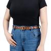 Genuine leather retro pure copper buckle handmade women's belt first layer vegetable tanned cowhide casual versatile belt with jeans