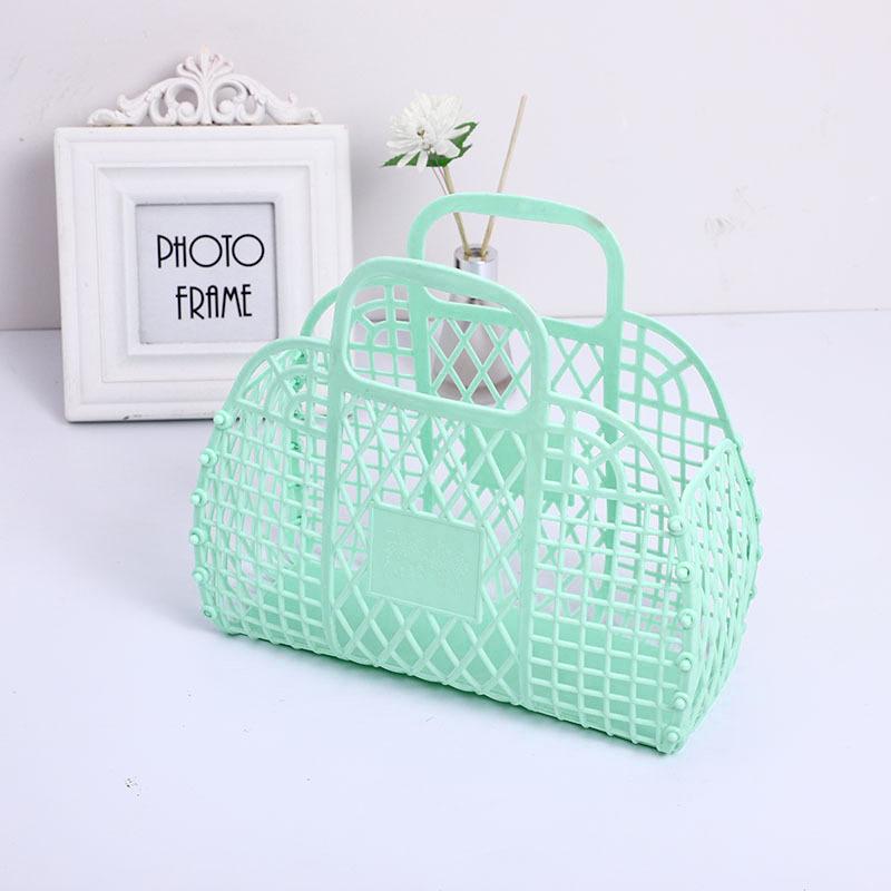 Detachable Shower Basket Plastic Bath Basket Bathroom Hollow Wash Storage Basket Shopping Basket Home Storage Organization 2025