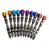 Precise 10pcs 65mm Hexagonal Shank Aluminum Circle Magnetic Screwdriver Bit Power Tool Set For Enhances Work Efficiency