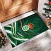 Real Betis Football Print Crystal Velvet Rug, Comfortable Water Absorbent Non Slip Indoor Floor Carpet