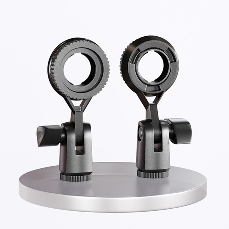 Metal Microphone Clip Microphone Shock Mount Bracket Holder Simple Stand Accessories Use Flexible Angle Adjustment
