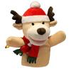 Dolls Hand Toy Christmas Gifts Hand Puppet Christmas Puppets Santa Claus Elk Animal Head Puppet