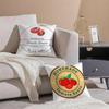 Funny Ketchup Label Cushion Cover Throw Pillow Cover Hidden Button Durable Polyester Chair Cushion