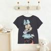 Cartoon Print Tshirt Summer New Design Tops Short-sleeevd Tops Children's Crewneck Pullovers Baby Minnie Printed Tees