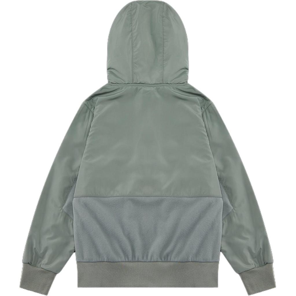 Nike Sportswear City Utility Easyon Jacket With Logo Print Hooded Long Sleeve Zipper Kids Jackets Dark-Mud-Gray HF4208053