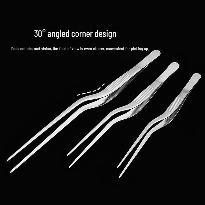 Stainless Steel Gun-Shaped Ear Tweezers with Anti-Slip Handle, Available In 14cm, 16cm, and 20cm Sizes