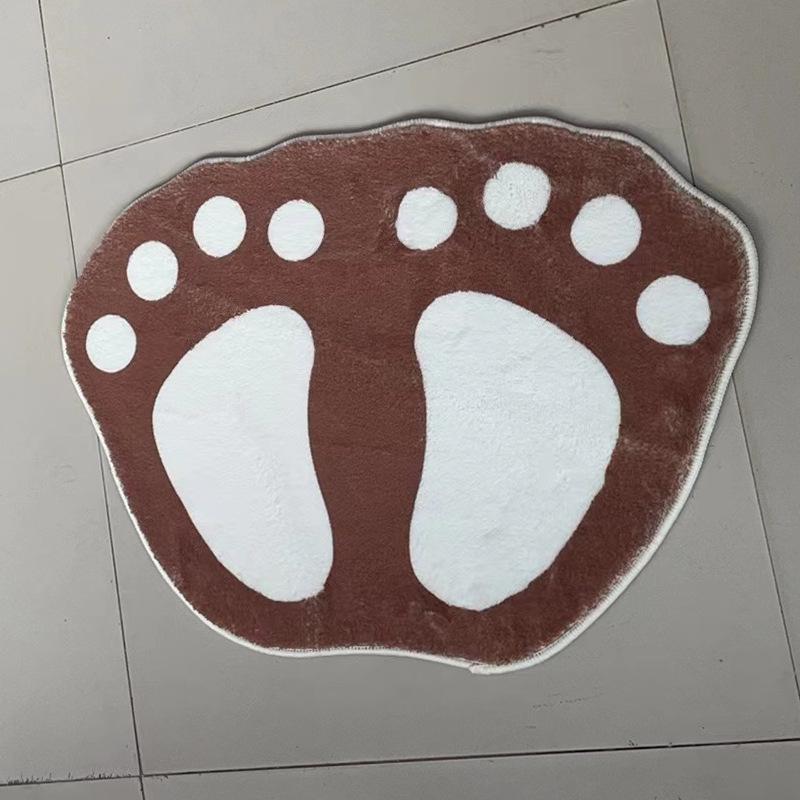 Cute Paw Non-slip Bathroom Entrance Mat - Water Absorbent and Non-slip Foot Rug