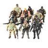 Military Soldier Toy Model Simulation Police Figure Joints Movable With Weapons Scene Ornaments Boy Gifts 6pc/lot