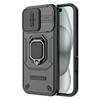 For iPhone 17 Case PC+TPU Kickstand Phone Protector with Lens Cover
