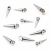 10pcs Retro Cone Charms Pendants Stainless Steel No Fade Bullet Spike Bead Charm for Necklace Earring Jewelry Making Findings