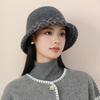 Podzimní a zimní klobouk Dámský retro klobouk bucket Klobouk pro střední věk a starší Klobouk typu basin Klobouk pro ženy, Podzimní zimní Všestranný teplý klobouk do chladného počasí