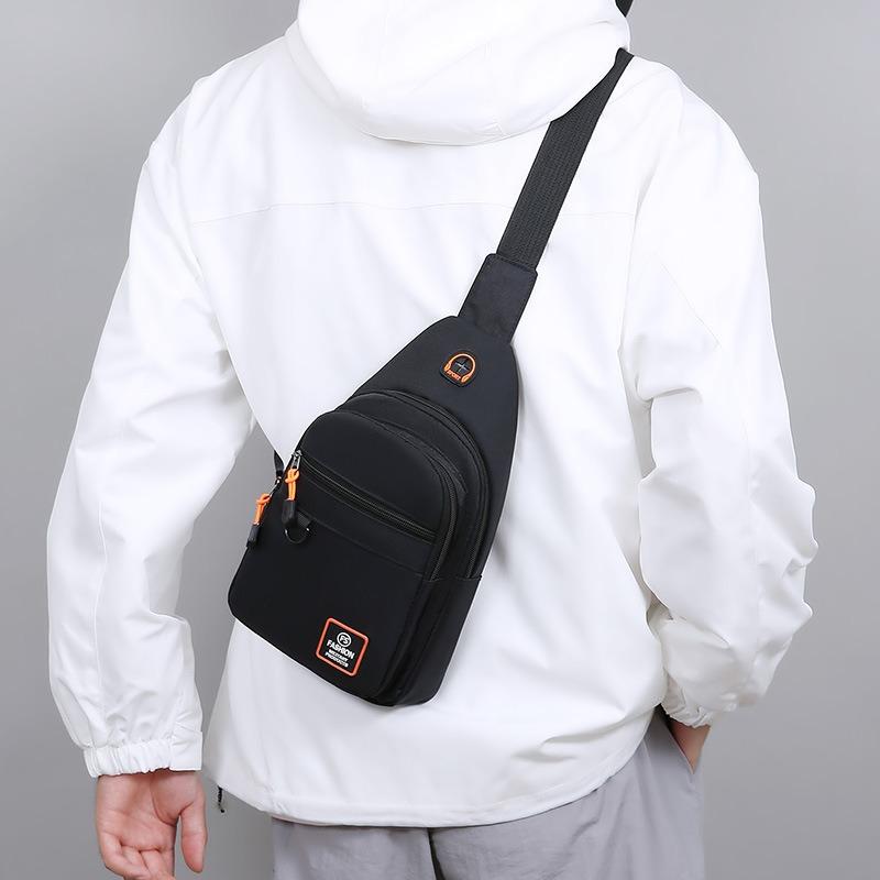 Brusttasche Herren-Umhängetasche Lässige Oxford-Stoff Neue Umhängetasche Sport-Brustrucksack Geldbörse