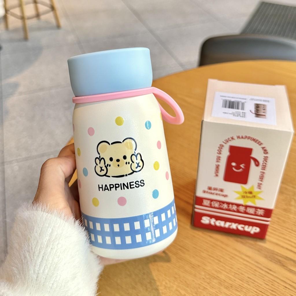 Cartoon Dog Kids Reusable Insulated Water Bottle With Handle For School And Travel