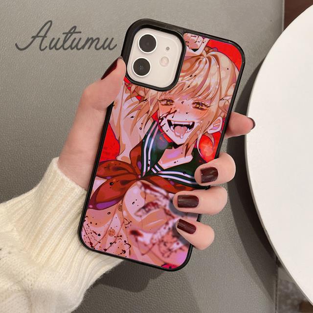 Himiko Toga Boku No Hero Academia Phone Case for iPhone 11 12 13 14 Pro Max mini XR XS SE 2020 6S 7 8 Plus Samsung S21 S22 Cover