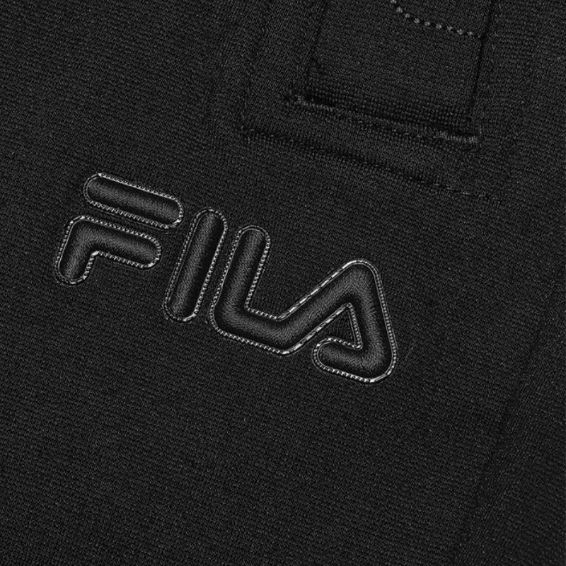FILA Heritage Simple Comfortable Striped Long Sleeve T-Shirt Knit Soft Skin-Friendly Long Pants Casual Sports Set F11M548220F-WT+F11M518605F-BK