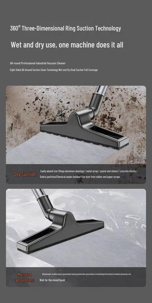 High-Power Industrial Carpet Vacuum Cleaner with Strong Suction and Water Capacity