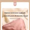 Rechargeable Electric Hot Water Bottle Hand Warmer Heat Pad For Period Cramps Muscle Pain Back Neck Shoulder Legs Home Office